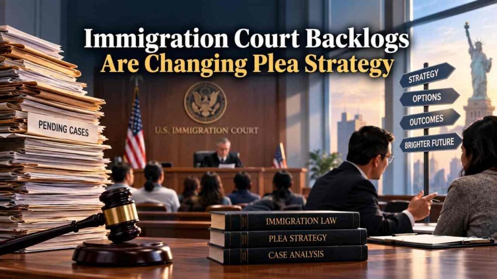 Immigration Court Backlogs Are Changing Plea Strategy Immigration court backlogs affecting plea strategy