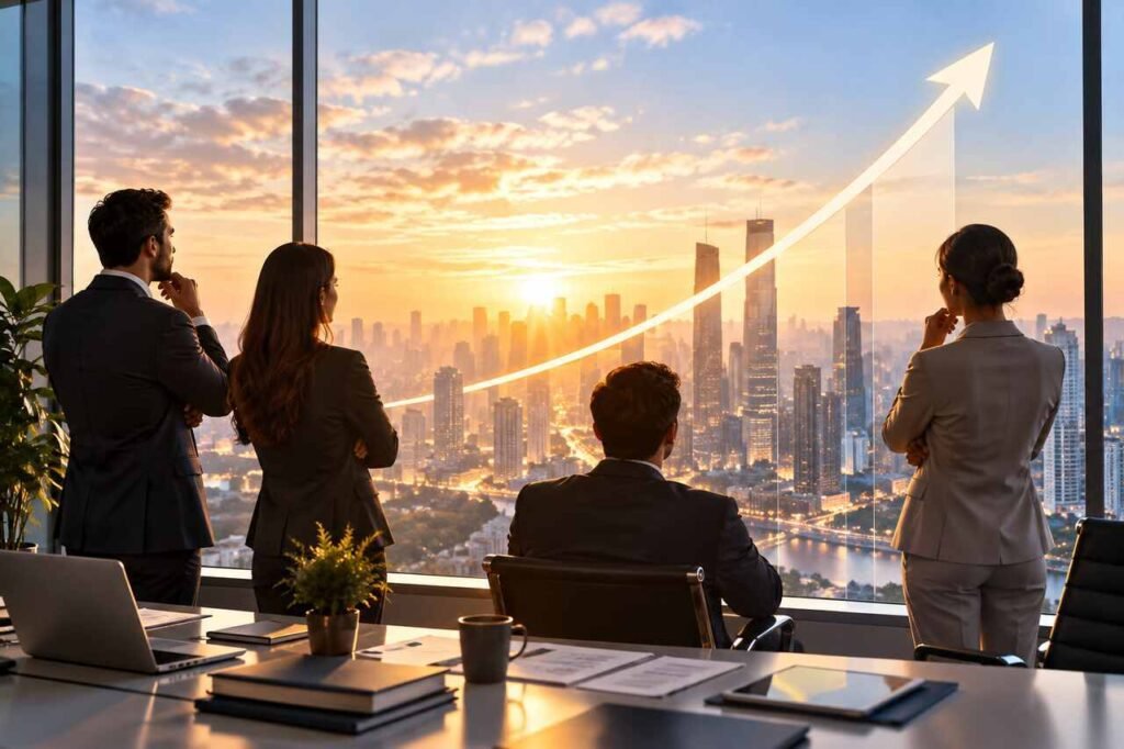 What Businesses Must Think About When Facing Extreme Growth Business team managing extreme growth and rapid expansion