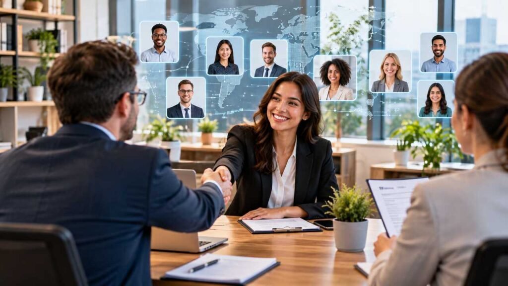 Why Hiring Top Talent Is More Achievable Than You First Thought Recruitment team reviewing candidates to hire top talent.