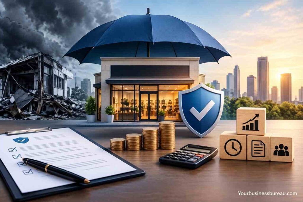 Business Interruption Insurance: Coverage, Costs, Claims, and How It Works Business interruption insurance coverage and financial protection.