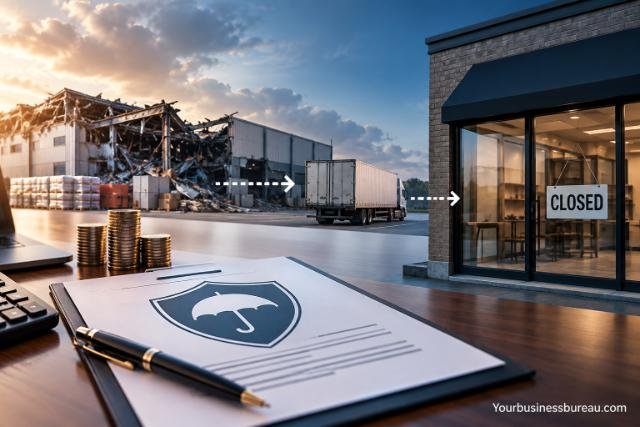 Contingent business interruption insurance covering losses caused by supplier disruption and business closure.