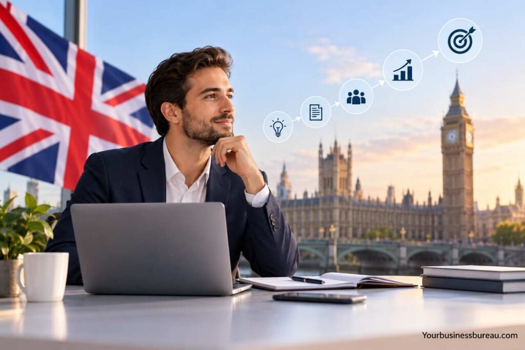 How to Start a Business in the UK: Step-by-Step Guide for 2026 Business entrepreneur planning how to start a business in the UK in 2026